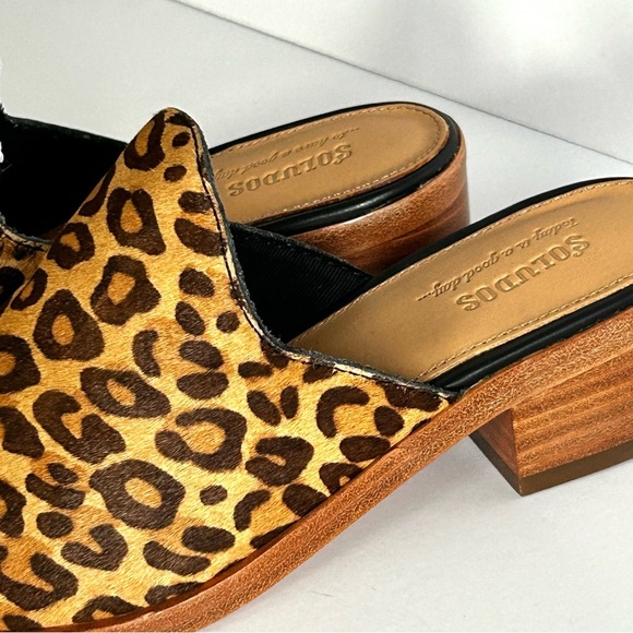 🍂NEW IN BOX Soludos Venetian Leopard Mules. Size: 5 - Picture 3 of 12